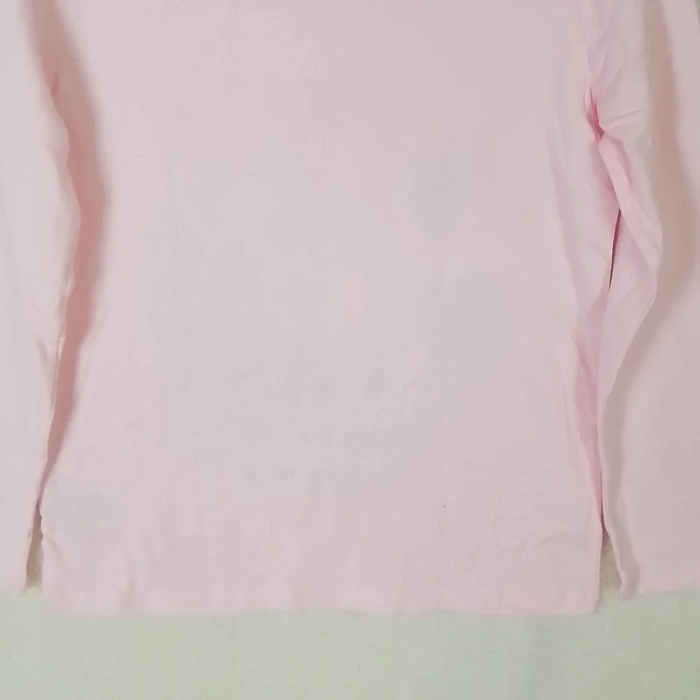 Carter's Kid Long Sleeve Cotton T-Shirt Girl's Size 10‎ Pink w/ Jungle Theme